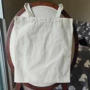 Cream Canvas Tote Bag